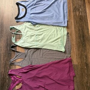 Stylish Women's Tank Tops in Purple, Gray, Green, and Blue